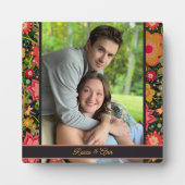 Plaque Photo Jolie libellule florale Nom Customisé photo (Devant)