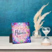 Plaque Photo Jolie Patience Motivationnelle Inspiration Easel (Insitu)