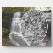 Plaque Photo Jolie peinture à l'huile de cascade Ajouter votre (Devant)