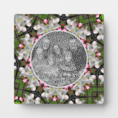 Plaque Photo Jolies fleurs de printemps Ajouter votre photo (Devant)