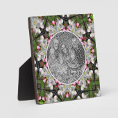 Plaque Photo Jolies fleurs de printemps Ajouter votre photo (Recto)