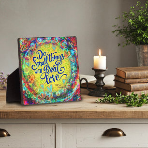 Plaque Photo Jolies petites choses Great Love Citation Inspiriv