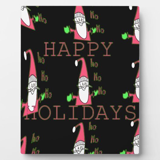 Plaque Photo Jolly Mouse Père Noël : Une Illustration Fun Holid (Devant)