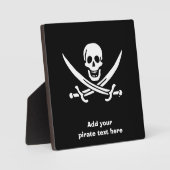 Plaque Photo Jolly roger drapeau de pirate (Recto)