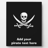Plaque Photo Jolly roger drapeau de pirate (Devant)