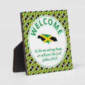 Plaque Photo Joshua 24:15 Quant À Moi Et Ma Maison JAMAICA (Recto)