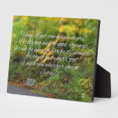 Plaque Photo Josué 1:9 Bible Verse Écriture chrétienne (Côté)