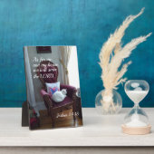 Plaque Photo Josué 24:15 Quant à moi et à ma maison, nous servi (Côté)