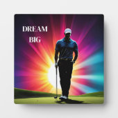 Plaque Photo Joueur Art Décor Plaque-Golf (Devant)