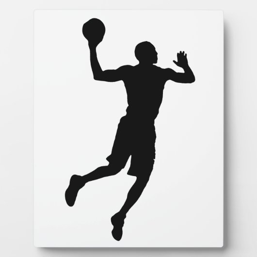 Plaque Photo Joueur de basket-ball Pop Art Silhouette (Devant)
