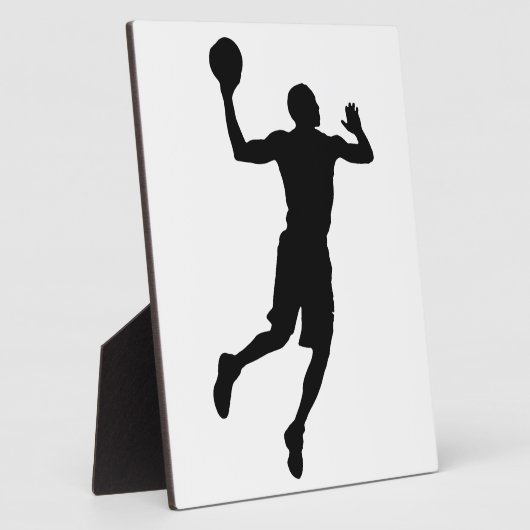 Plaque Photo Joueur de basket-ball Pop Art Silhouette (Côté)