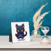 Plaque Photo Joueur de chat (Insitu)