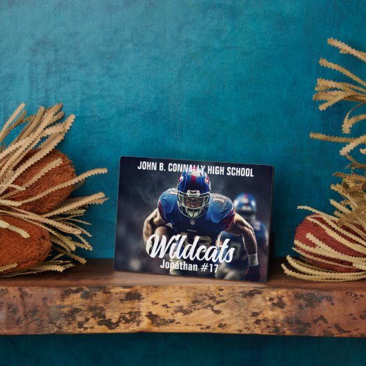 Plaque Photo Joueur de football professionnel (Côté)