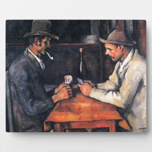 Plaque Photo Joueurs de cartes Paul Cezanne Peinture Art