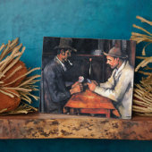 Plaque Photo Joueurs de cartes Paul Cezanne Peinture Art (Côté)