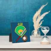 Plaque Photo "Jouons au bal" Baseball (Insitu)