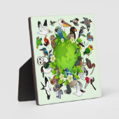 Plaque Photo Jour des terres Birdable (Recto)