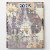 Plaque Photo Journal Vintage floral Junk 2025 (Devant)