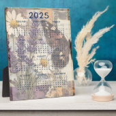Plaque Photo Journal Vintage floral Junk 2025 (Côté)