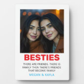 Plaque Photo Joyeuse fête de l'amitié Photo (Devant)