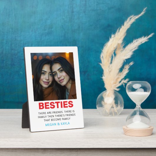 Plaque Photo Joyeuse fête de l'amitié Photo (Côté)