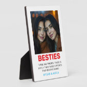 Plaque Photo Joyeuse fête de l'amitié Photo (Côté)