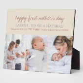 Plaque Photo Joyeuse fête des mères - 3 Photo Cream (Côté)
