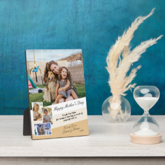 Plaque Photo Joyeuse Fête des mères Affichage photo moderne