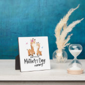Plaque Photo Joyeuse fête des mères 🦒 Giraffe + Papillons (Insitu)