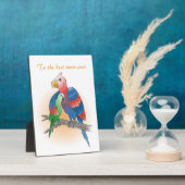 Plaque Photo Joyeuse fête des mères Perroquets (Côté)