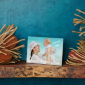 Plaque Photo Joyeuse fête des mères photo Tabletop Easel (Côté)