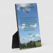 Plaque Photo Joyeuse fête des pères (Côté)