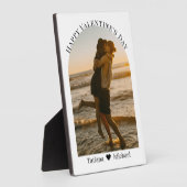 Plaque Photo joyeuse saint-valentin couple photo arche minimali (Côté)