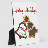 Plaque Photo Joyeuses fêtes Noël Cookie Bells (Côté)