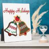 Plaque Photo Joyeuses fêtes Noël Cookie Bells (Côté)