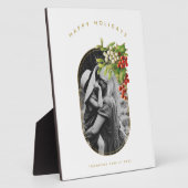 Plaque Photo Joyeuses vacances Photo personnalisée Noël de fami (Côté)