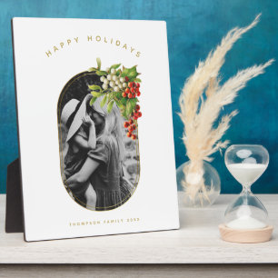 Plaque Photo Joyeuses vacances Photo personnalisée Noël de fami