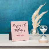 Plaque Photo Joyeux 30e anniversaire nom date élégant simple  (Insitu)
