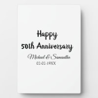 Joyeux 50e anniversaire nom couple date mariage