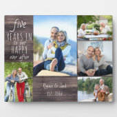 Plaque Photo Joyeux 5e anniversaire de mariage Photo (Devant)