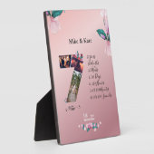 Plaque Photo Joyeux 7e anniversaire, Collage photo personnalisé (Côté)