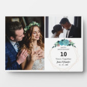 Plaque Photo Joyeux anniversaire 10 ans ensemble | 2 photos (Devant)