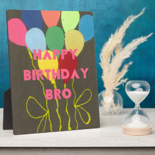 Plaque Photo Joyeux anniversaire Bro