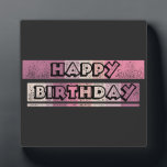 Plaque Photo joyeux anniversaire coloré<br><div class="desc">design d'anniversaire heureux coloré avec grungy ou effet déprimé dans des couleurs vives. parfait design pour et personne qui célèbre les 80ème, 70ème, 60ème, 50ème, 40ème, 30ème, 20ème ou 10ème anniversaire ! idéal cadeau pour vous-même ou pour votre ami, parent, mari, femme, mère, père, enfants, petit ami, petite amie, frère,...</div>