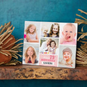 Plaque Photo Joyeux Anniversaire grand-mère Collage photo perso (Côté)