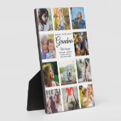 Plaque Photo Joyeux anniversaire grand-mère moderne photo colla (Côté)