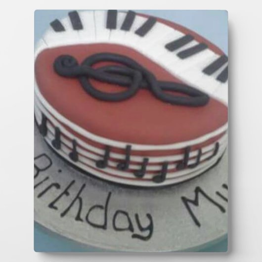 Plaque Photo Joyeux anniversaire maman gâteau (Devant)