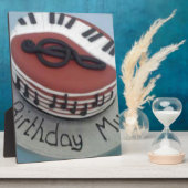 Plaque Photo Joyeux anniversaire maman gâteau (Côté)