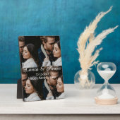 Plaque Photo Joyeux anniversaire photo collage nom date simple  (Côté)