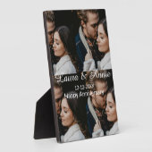 Plaque Photo Joyeux anniversaire photo collage nom date simple  (Côté)